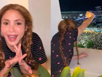 Shakira sorprendida por multitud en su ensayo previo al show de Copacabana