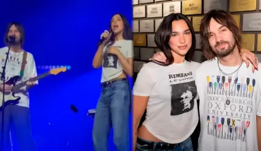 Dua Lipa aparece de sorpresa en show de Tame Impala y canta "Houdini".