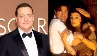 Actor Brendan Fraser en 'La Momia 4'.
