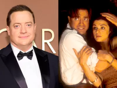 Actor Brendan Fraser en 'La Momia 4'.