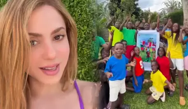 Shakira invita a ni�os de Uganda a la final del Mundial 2026