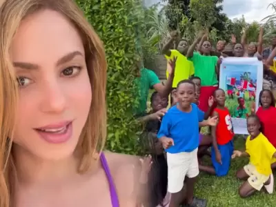 Shakira invita a ni�os de Uganda a la final del Mundial 2026