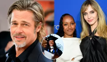 Zahara Jolie se grad�a sin Brad Pitt presente y omite su apellido en ceremonia.