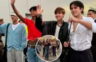 Santos Bravos llegan a Lima y desatan euforia en el aeropuerto previo a su concierto