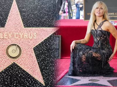 Miley Cyrus recibe su estrella en el Paseo de la Fama de Hollywood